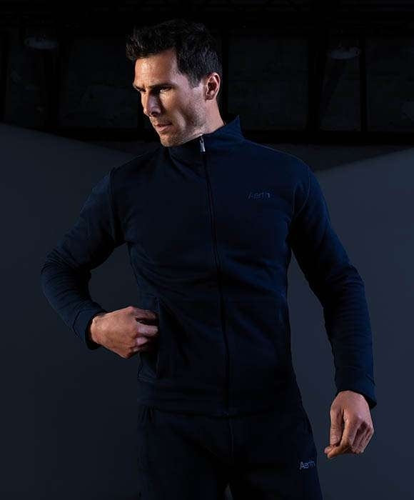 Men's Aerth Heure Bleue Jersey made of a fast drying stretch polyester blend - athletic and elegant