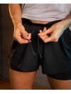 Short femme cordons de serrage