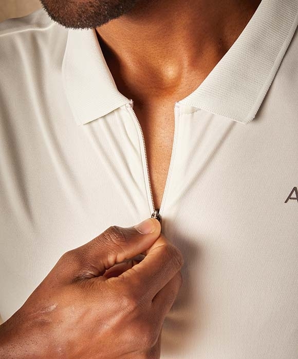 t-shirt polo detail zip t-shirt polo detail zip
