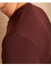 Aerth Baserun Tee | Long Sleeves Running Tshirt for Men | shoulder detail | coloway : Bordeaux