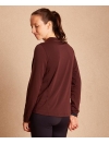 Aerth Baserun Tee | Long Sleeves Running T shirt de running for Women | Back View | colorway Bordeaux