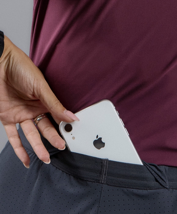 Ultra light micro-perforated running shorts.