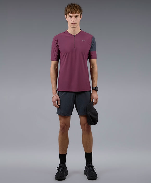 Skin Racer tee Homme haut de running manches courtes